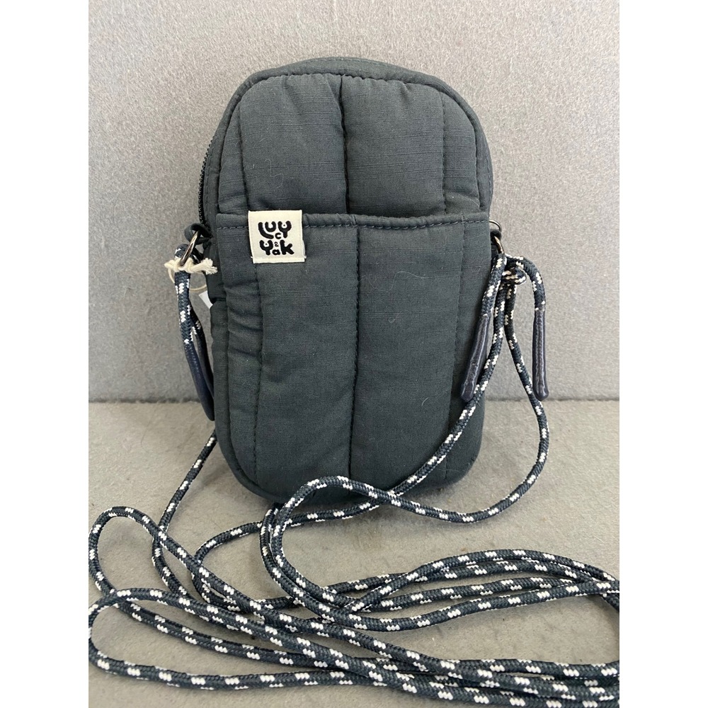 Lucy & Yak Brock Bag Organic Cotton Quilted Crossbody Phone I.D. Pouch NEW